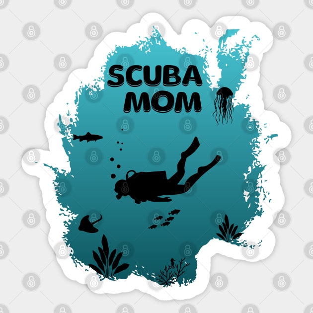 Scuba Mom Sticker by HolidayBug